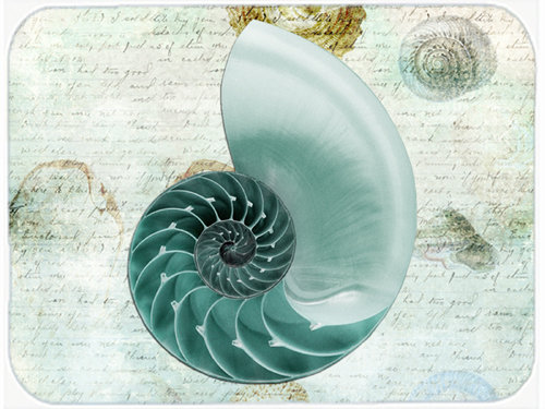 Caroline's Treasures Shells Glass Cutting Board