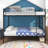 Twin Over Twin Bunk Bed With Reinforced Metal Frame, Noise-Free Design, And Ample Under-Bed Storage For Space-Smart Living.