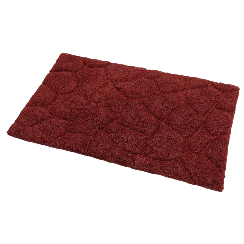 Tapis pour salle de bain Troxell, Cabernet délavé
