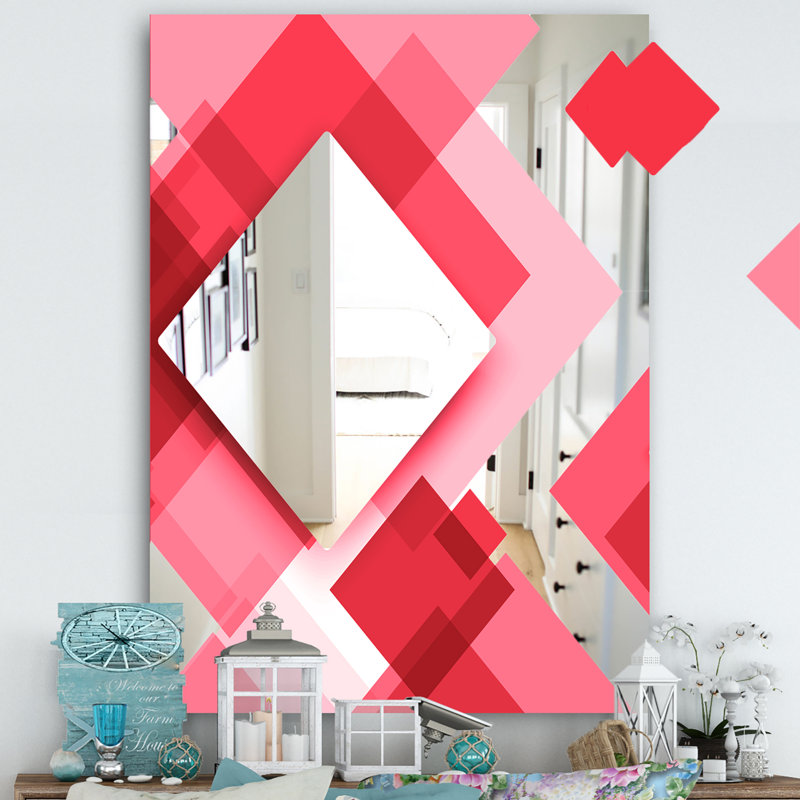 Miroir triangulaire, H 39,4 po x l 29,5 po