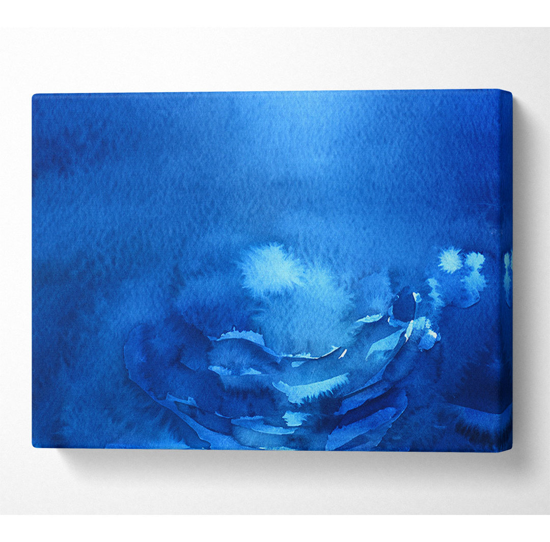 Water Splash Ripple Blue - Druck