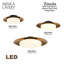 Haines Glass LED Flush Mount-925535984