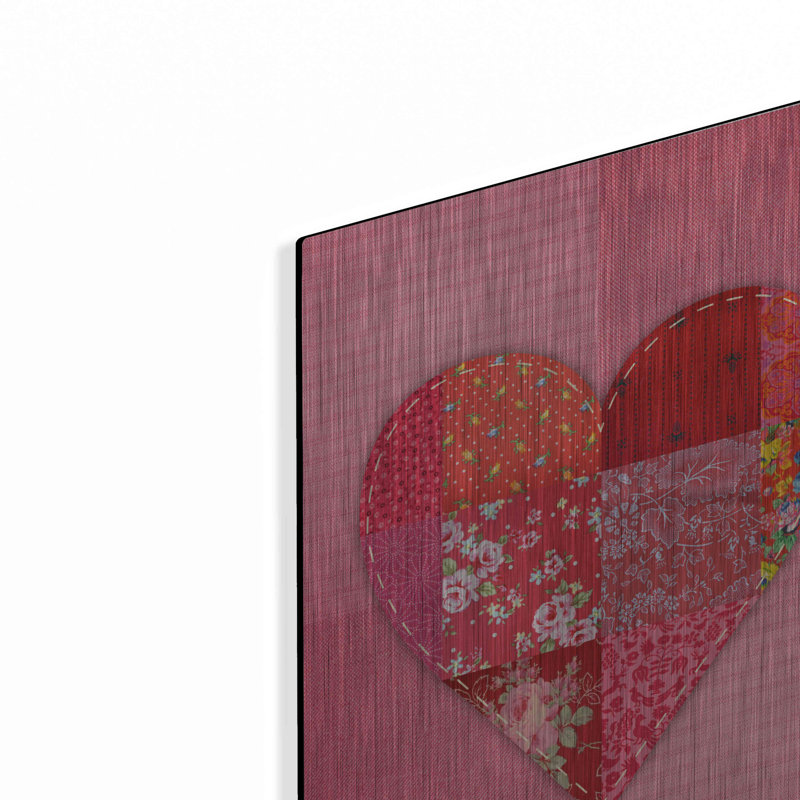 «Patch Heart Pink» par Rachel Caldwell, H 16 po x l 12 po