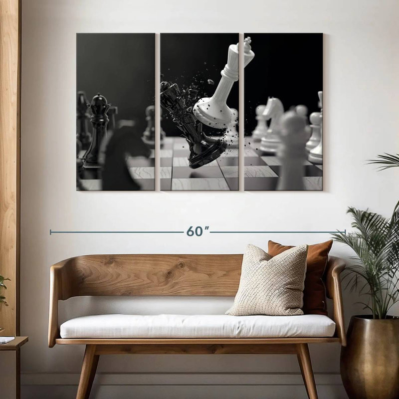 Senne Chess Battle, 32" H x 50" W