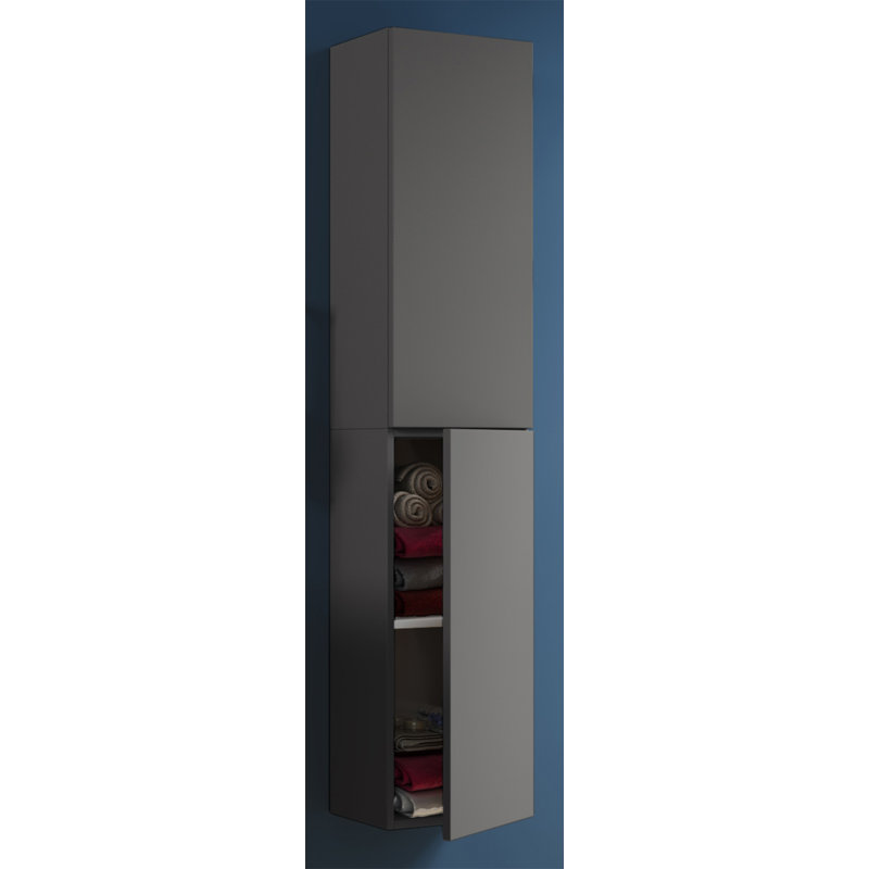 Aysheia Freestanding Bathroom Cabinet, Black
