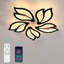 Hyslop Dimmable 5-Light 55cm LED Integrated Semi Flush Mount with Remote Control-1065868698