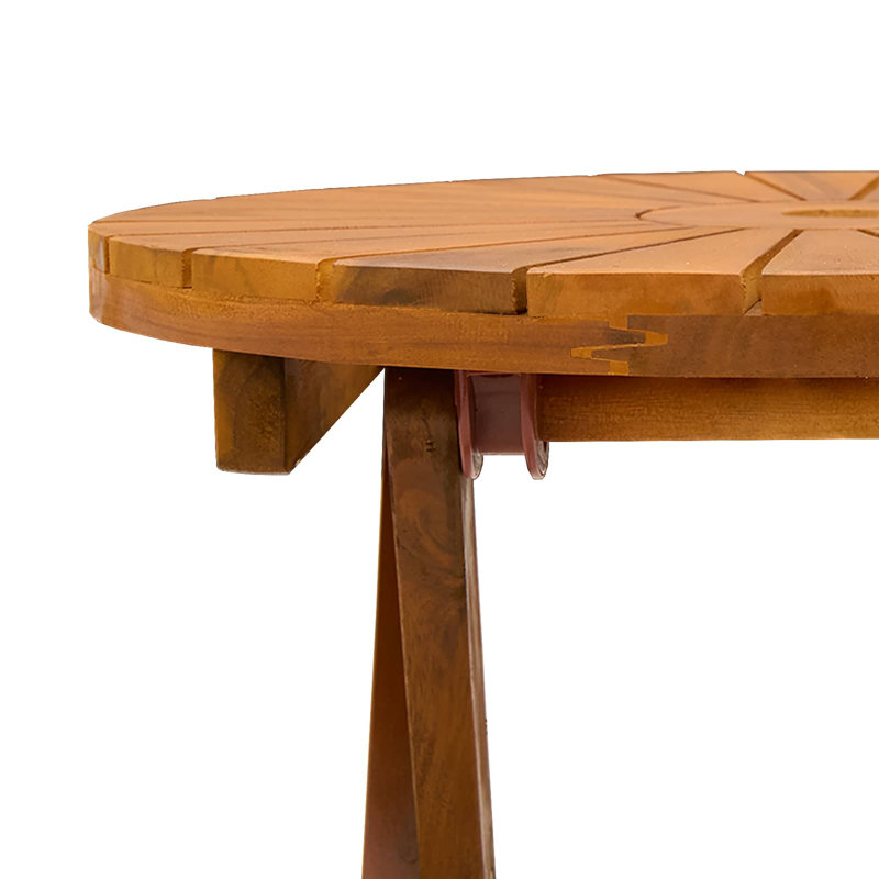 Folding Outdoor Bistro Table, 75cm H x 60cm W x 60cm D