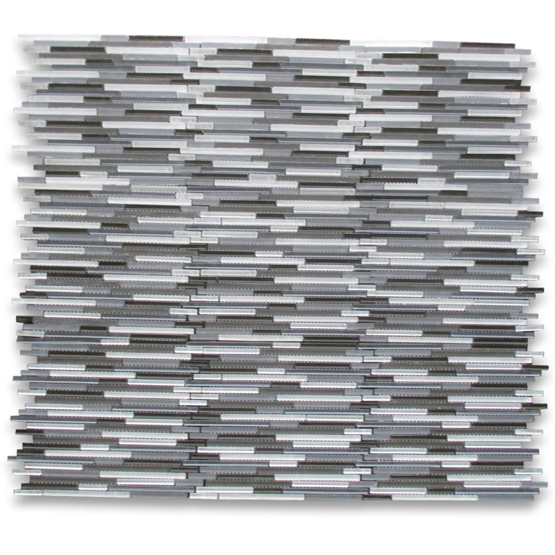 12" x 12" Marble Mosaic Linear Wall & Floor Tile