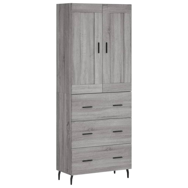 69.5cm Sideboard, Grey Sonoma