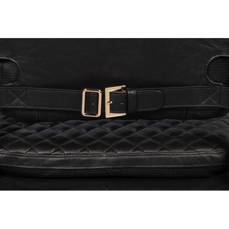 The Harley Leather Arm Chair, Onyx Black
