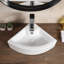 Horow Bathroom Marronnier 46mm L x 32mm W White Ceramic Rectangular Sink with Overflow
