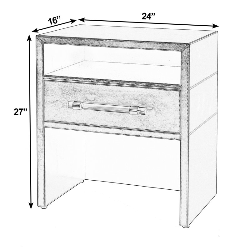 Table de chevet 1 tiroir Allman