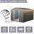 Outdoor Metal Storage Shed 8X10ft Gray - Galvanized Steel Build, , With Padlock And Anchor Hook Shelf Lock Gloves Sliding Door 8X10ft, Panels, To Harsh Weather, Easy Install-126422953