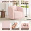 Fauteuil pivotant rembourré Boucle-98666143