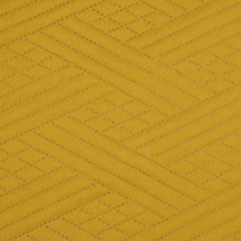 Stoughton Polyester Solid Colour Bedspread, W170 x L210cm, Yellow