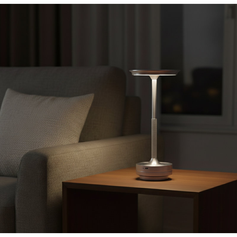 Cherry Table Lamp, Silver