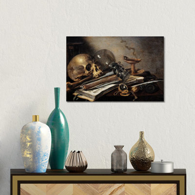Still Life, Vanite, 1656 - Wall Art Print - Wrapped Canvas