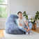 Big Joe Large Teardrop Foam Filled Bean Bag Chair with Soft Removable Cover