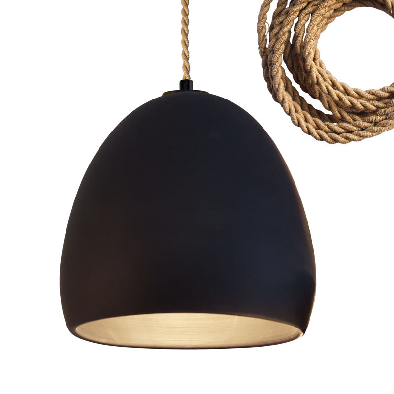 Clay 1 - Light Pendant, Matte Black, LED Bulb, Bronze