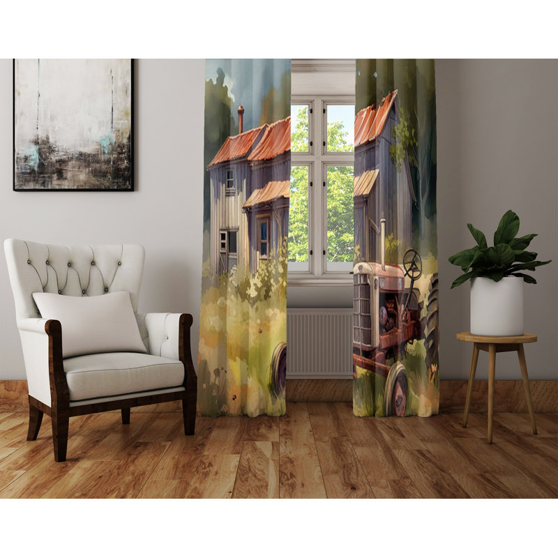 Rideau en polyester Dielle, L 20 po x L 52 po