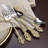  Golden Michelangelo Stainless Steel 20pc. Flatware Set, Service For 4