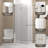 34"x72" Bifold Pivot Shower Door 1/4"(6mm) Tempered Glass Shower Door Chrome Aluminum Frame-121412617