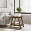 Table basse rectangulaire avec plateau en bois manufacturé et tablette