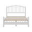 Lit plateforme avec tête de lit arquée, cadre de lit en bois à conception silencieuse, aucun sommier tapissier requis-1005707761-1005707773
