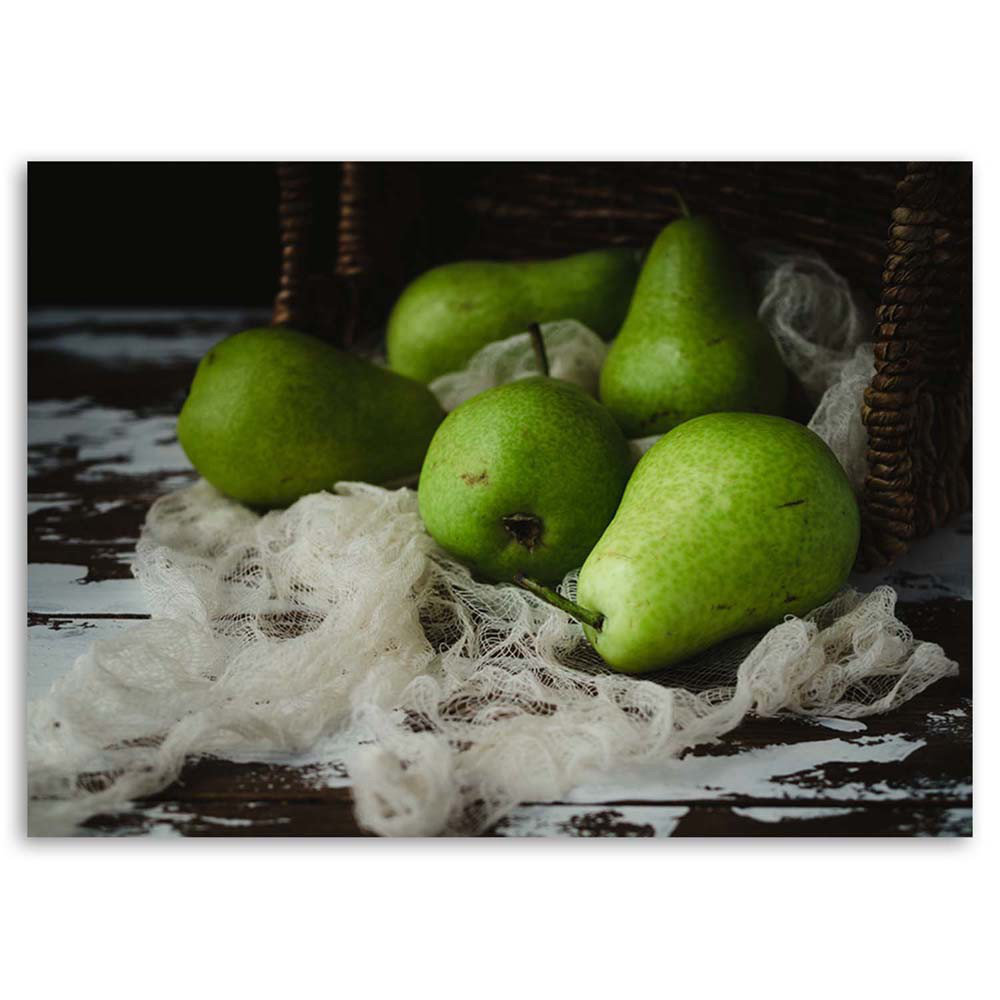 Leinwandbild Green pears