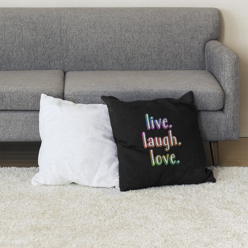 Coussin de sol, 36 po x 36 po, Noir/bleu/vert