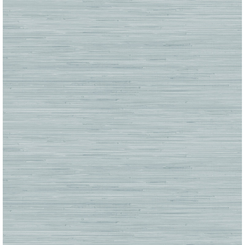 18 ft x 20.5 in x 0.025 in Grasscloth Peel and Stick Wallpaper Roll, Sky Blue