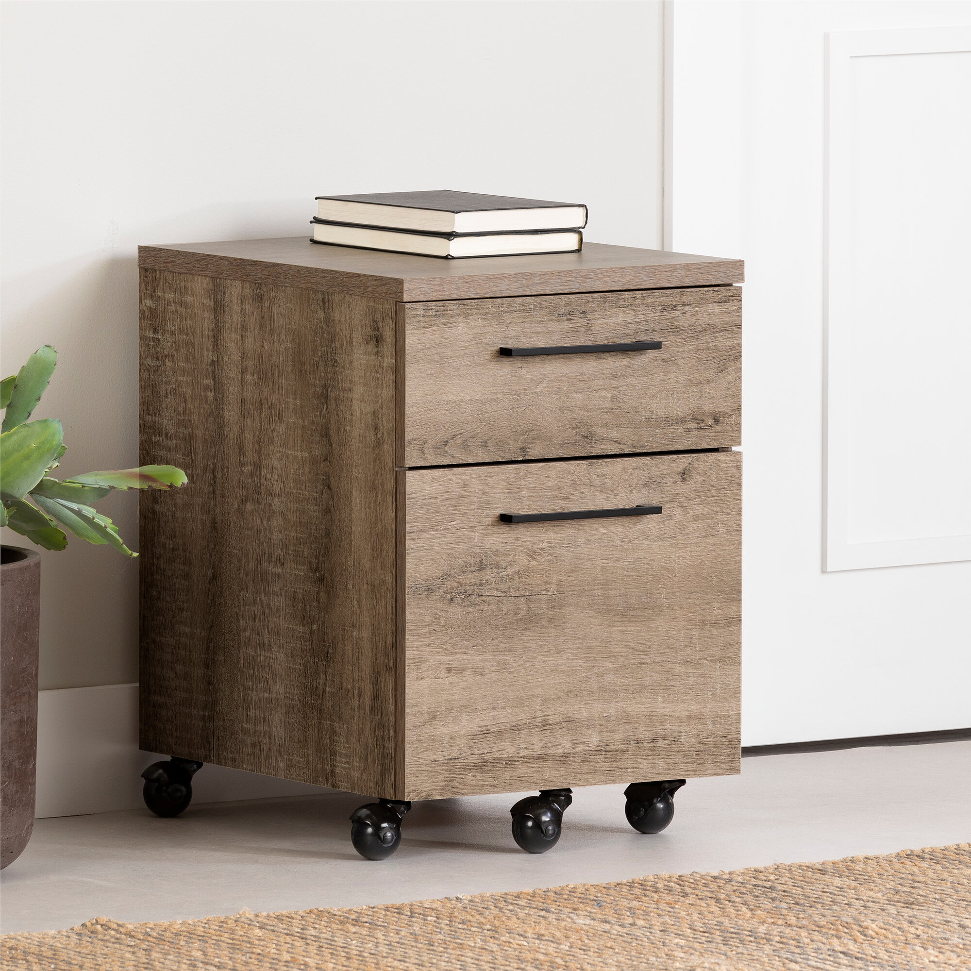 South Shore Interface Wide 2 Drawer Mobile File Cabinet | Wayfair