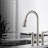 ORLANDO Pull-Down Bridge Kitchen Faucet, Two Handle Kitchen Sink Faucet-90806372