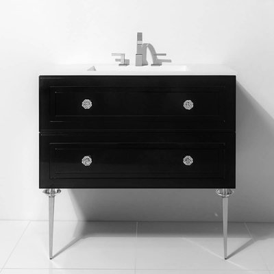 Alma 36.25" Wall Mounted Single Bathroom Vanity with Top