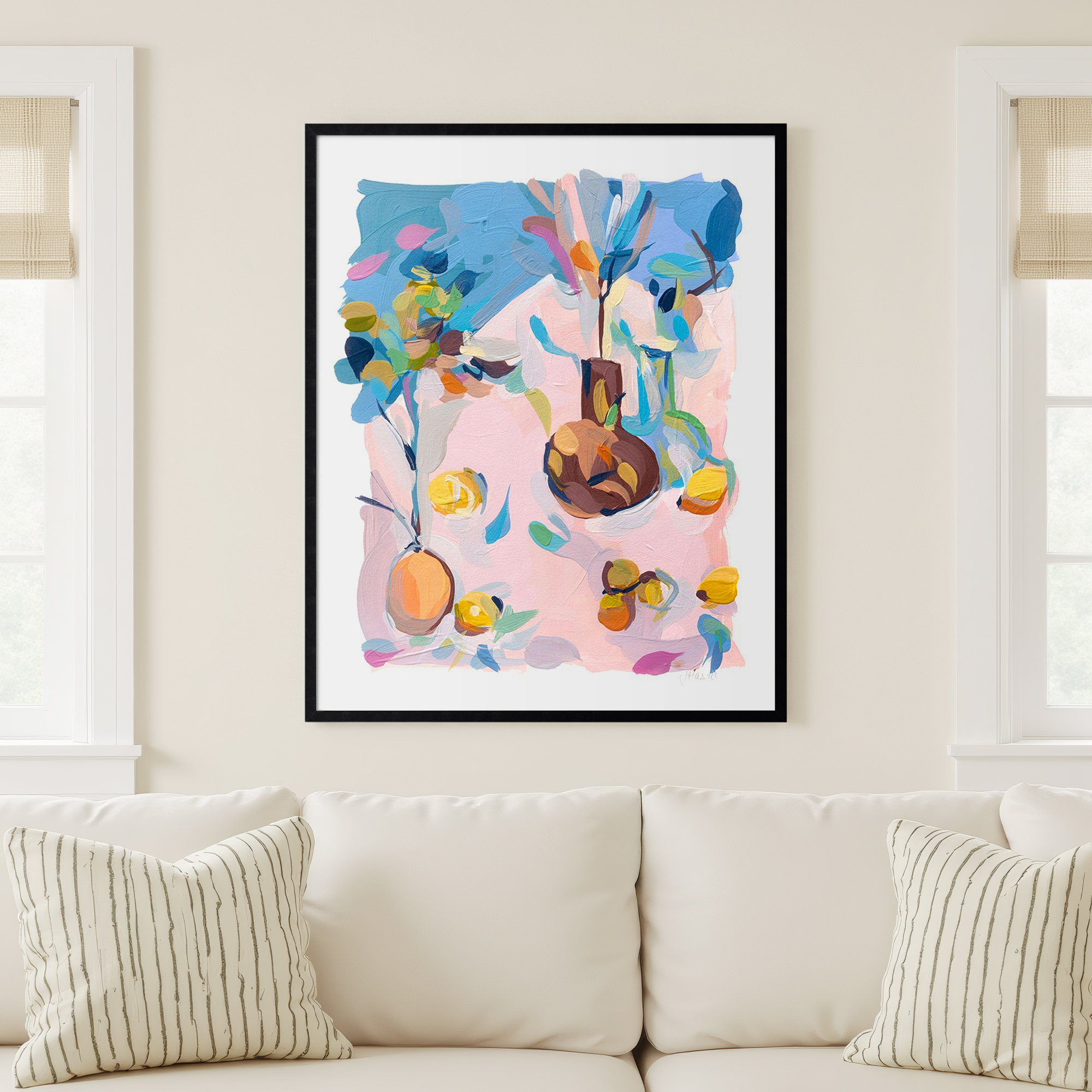Still Life by Joanne Hastie, Black, 33" W x 41" H
