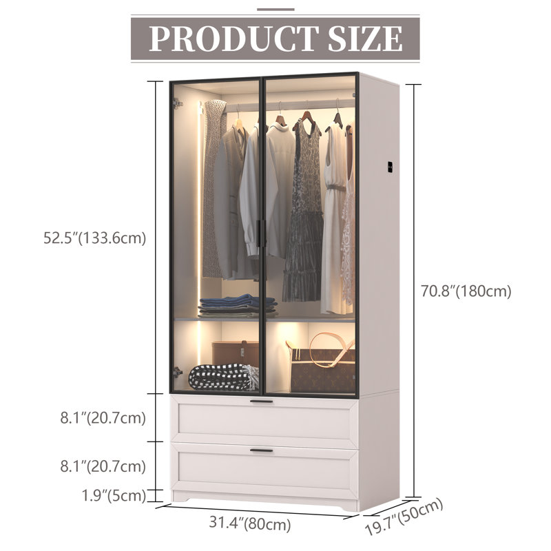 Armoire Bubalo, Blanc