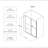 5476 Inch North American Frameless Double Sliding Matte Black Shower Door With Adjustable Soft Closing Function 8Mm Tempered Glass With Nano Easy Cleaning And Stick Explosion-Proof Menbrance