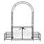 Tonnelle en fer noire l 78 po x P 19,7 po