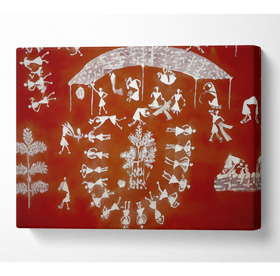 Aborigines Warli Mahabharata - Drucken