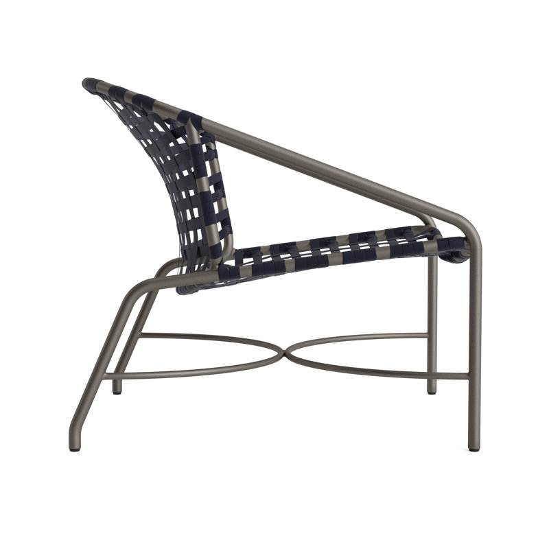 Kantan Outdoor Lounge Chair, Mica/Marine Suncloth Lace