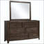 Miroir brun antique