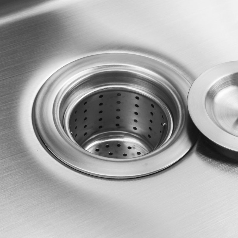 32X19 Inch Stainless Steel Single Bowl Workstation Kitchen Sink - Save Counter Space & Keep Clean 18 Gauge Inch, Functional
