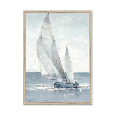 Gray Seas I by Ethan Harper - Painting