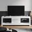 160*40*50cm LED TV Cabinet with 16 Colours and 4 Lighting Modes,Stand for TVs up to 65”-1474637729