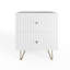 Alipio 40cm W Manufactured Wood Bedside Table-1974736680