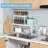 Expandable And Stackable Kitchen Cabinet Organizer Shelf Rack, Adjustable Storage Riser For Pantry And Counter, 22 Lbs Capacity, 2 Pack-1152462190
