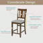 Chaises de salle à manger seulement, ensemble de chaises de salle à manger à hauteur de comptoir pour 4 personnes, chaise de cuisine avec siège rembourré