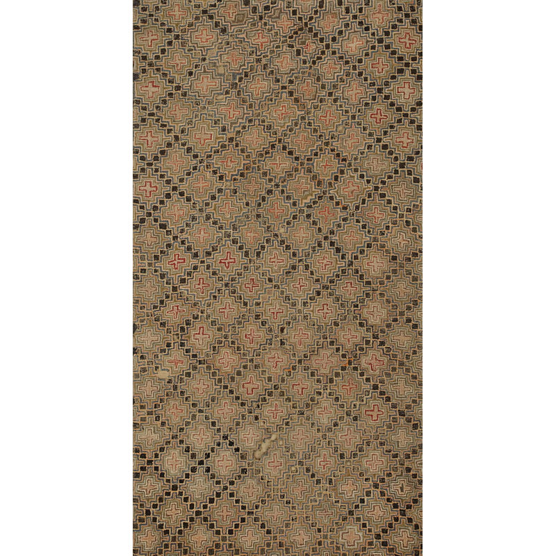Petit tapis crocheté motif géométrique américain