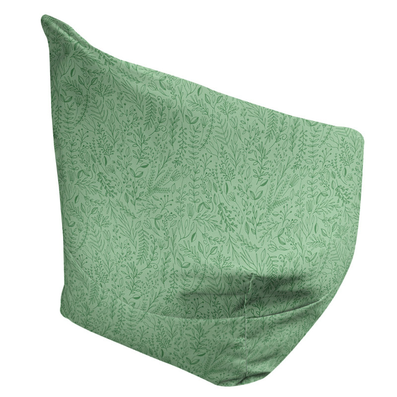 Petite chaise à sacs à billes & Leffel, H 86 po x L 27 po x P 43 po, vert, Rembourrage poly