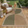 Narze Modern Easy Jute Machine Washable Area Rug with Non-Slip Backing for Patio,Backyard,Balcony ,Deck